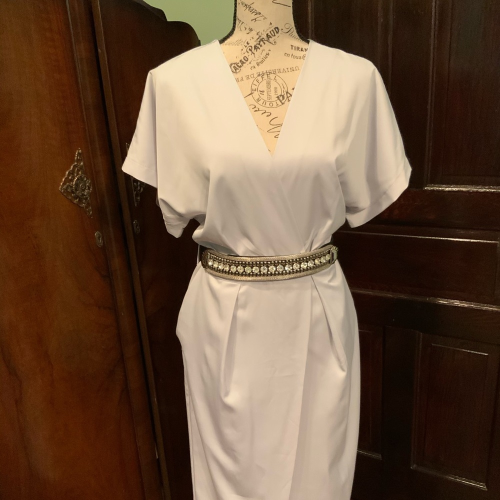 🌸 HYFVE 🌸 Silver Wrap Dress